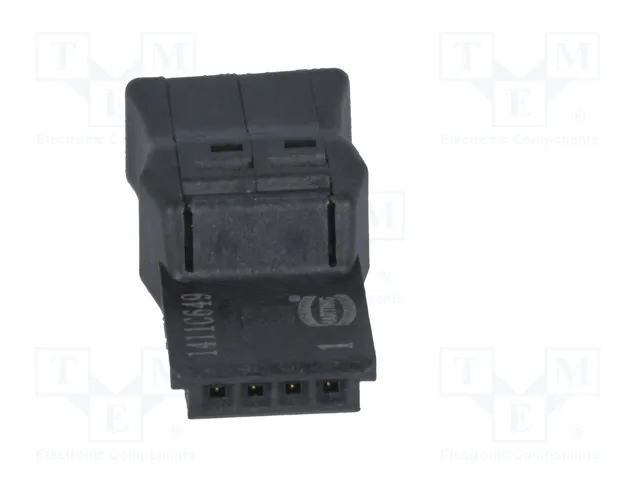 HARTING Conector har-flexicon® 4 pines macho 2A 1,27mm recto