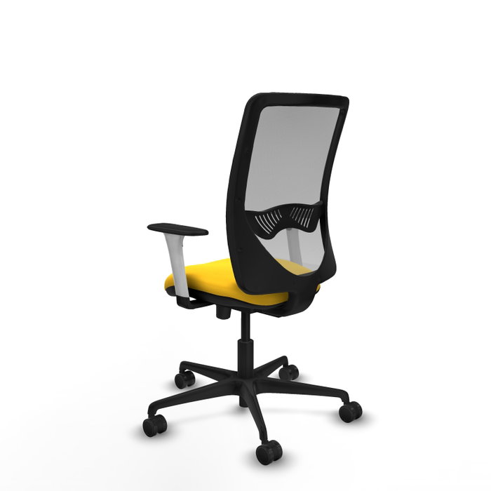PIQUERAS Y CRESPO Silla de oficina Zulema con mecanismo Sincro/Traslack, Amarillo y Gris PIQUERAS Y CRESPO Silla de oficina Zulema con mecanismo Sincro/Traslack, Amarillo y Gris