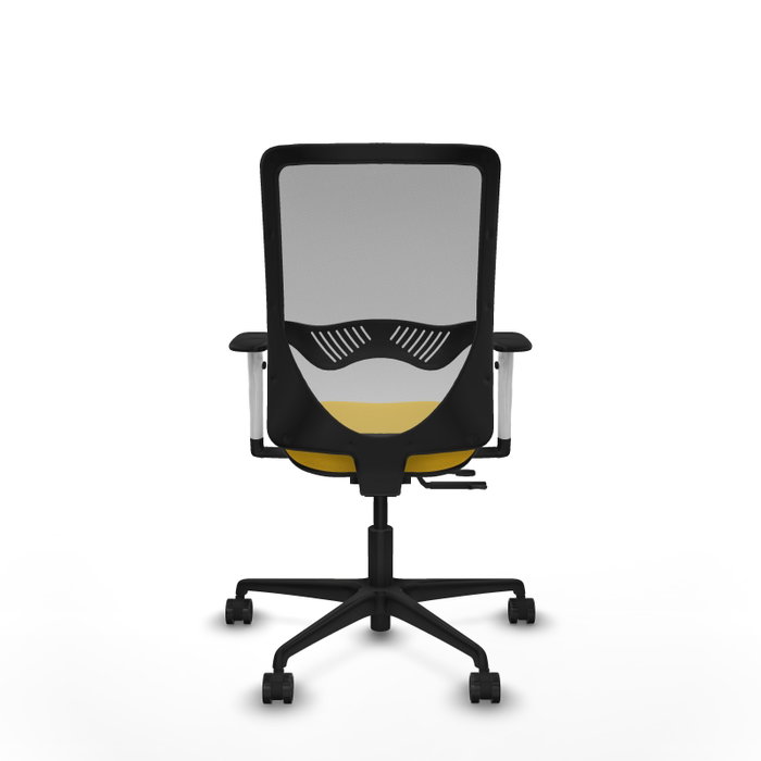PIQUERAS Y CRESPO Silla de oficina Zulema con mecanismo Sincro/Traslack, Amarillo y Gris PIQUERAS Y CRESPO Silla de oficina Zulema con mecanismo Sincro/Traslack, Amarillo y Gris