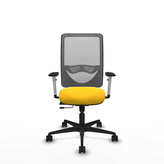 PIQUERAS Y CRESPO Silla de oficina Zulema con mecanismo Sincro/Traslack, Amarillo y Gris PIQUERAS Y CRESPO Silla de oficina Zulema con mecanismo Sincro/Traslack, Amarillo y Gris