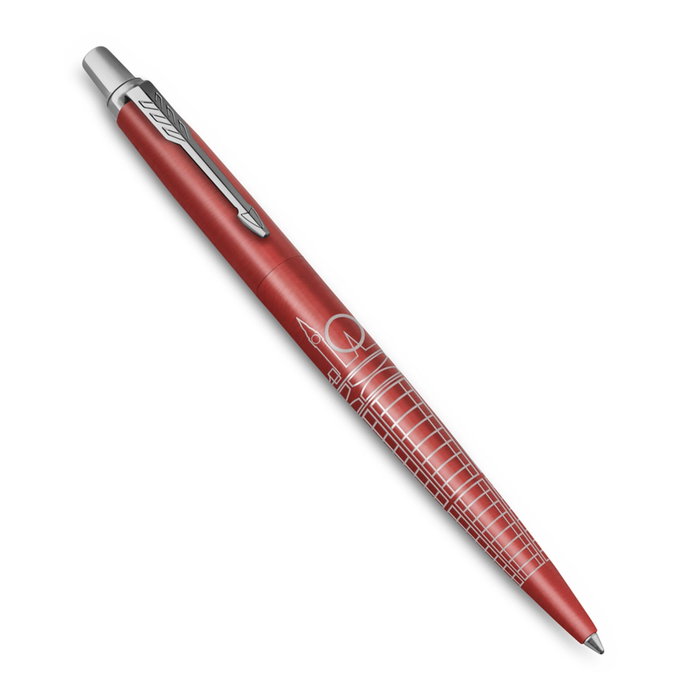 Parker Jotter Global Icons London Bolígrafo Retráctil Rojo con Detalles Cromados Parker Jotter Global Icons London Bolígrafo Retráctil Rojo con Detalles Cromados