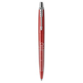 Parker Jotter Global Icons London Bolígrafo Retráctil Rojo con Detalles Cromados