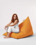 Atelier Del Sofa Pouf Grande para Jardín Naranja 145x90x35 cm Terciopelo Impermeable para Exterior