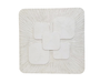 DKD Home Decor Decoración de Pared Mango MDF Blanco 121,5x121,5 cm