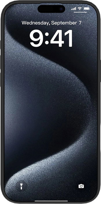 eSTUFF Funda INFINITE RIGA para iPhone 16 Pro - Negra - 93% Material Reciclado