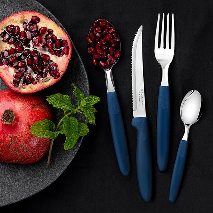 Tramontina Tenedor de Mesa Ipanema Azul Acero Inoxidable Polipropileno 19,1 cm 3 Piezas Tramontina Tenedor de Mesa Ipanema Azul Acero Inoxidable Polipropileno 19,1 cm 3 Piezas