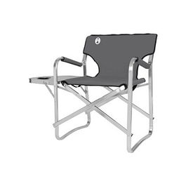 Coleman 2000038341 Silla de Camping Plegable Aluminio, Poliéster Plata, Capacidad 113 kg, con Ablaterales y Funda de Transporte