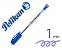 Pelikan Bolígrafo Hang Stick Azul con tinta de aceite, trazo 0.4 mm, empuñadura ergonómica triangular y gancho para colgar