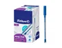 Pelikan Bolígrafo Hang Stick Azul con tinta de aceite, trazo 0.4 mm, empuñadura ergonómica triangular y gancho para colgar