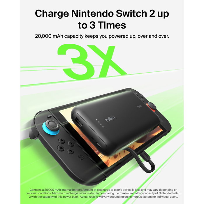 Belkin Gaming Powerbank 20000 mAh 30W Negro