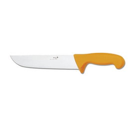 Deglon Cuchillo Oficio para Cocina - Cuchillo Chef 25 cm, Hoja Inoxidable, Mango Plástico Amarillo