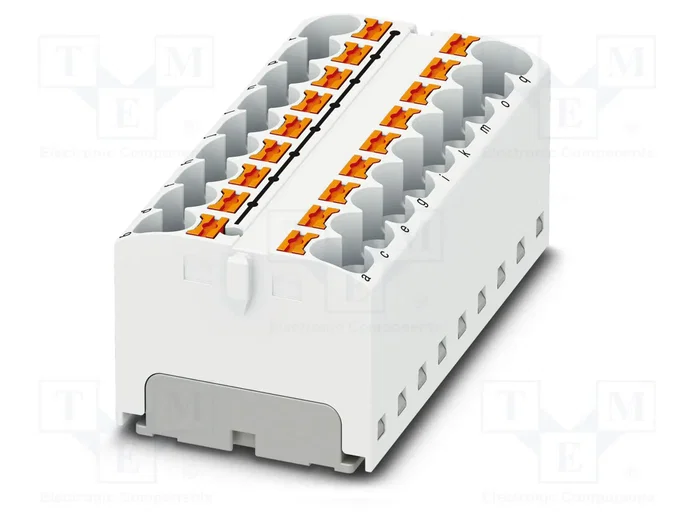 PHOENIX CONTACT PTFIX 18X4 WH Conector de carril 32A 450V PHOENIX CONTACT PTFIX 18X4 WH Conector de carril 32A 450V