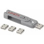 Lindy Bloqueador de Puerto USB Tipo A con Llave, Pack de 5, Blanco