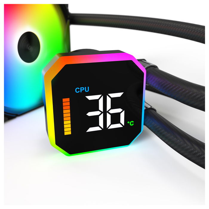 Montech HyperFlow Digital 360 Sistema de Refrigeración Líquida Todo en Uno 360mm Negro