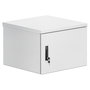 Intellinet 716093 Bastidor de pared rack 19 pulgadas 9U 600 mm de profundidad IP55, color gris, capacidad 100 kg, incluye gestión de cables y bloqueo de teclado