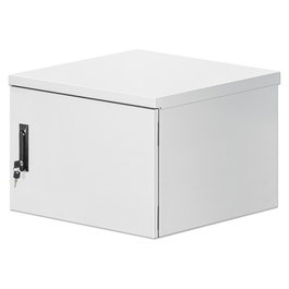 Intellinet 716093 Bastidor de pared rack 19 pulgadas 9U 600 mm de profundidad IP55, color gris, capacidad 100 kg, incluye gestión de cables y bloqueo de teclado