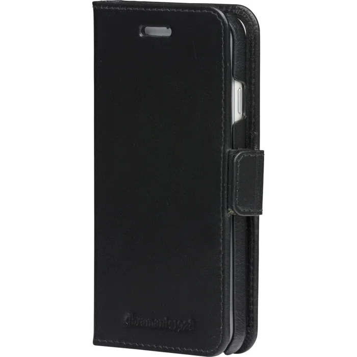 Dbramante1928 lynge funda con tapa para telÉfono mÓvil cuero de grano entero negro para apple iphone 6 6s 7 8 se (2ª generaciÓn)