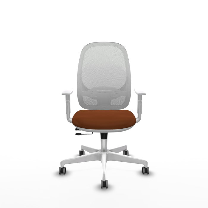PIQUERAS Y CRESPO Silla de oficina Cilanco Marrón y Blanco PIQUERAS Y CRESPO Silla de oficina Cilanco Marrón y Blanco