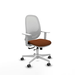 PIQUERAS Y CRESPO Silla de oficina Cilanco Marrón y Blanco