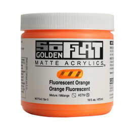 Golden SoFlat Naranja Fluorescente 473 ml