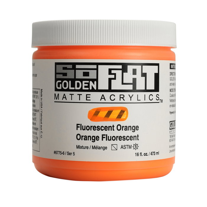 Golden SoFlat Naranja Fluorescente 473 ml Golden SoFlat Naranja Fluorescente 473 ml