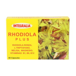 Integralia Rhodiola Plus 60 cápsulas Complemento Alimenticio con Rhodiola Triptófano Vitaminas y Minerales