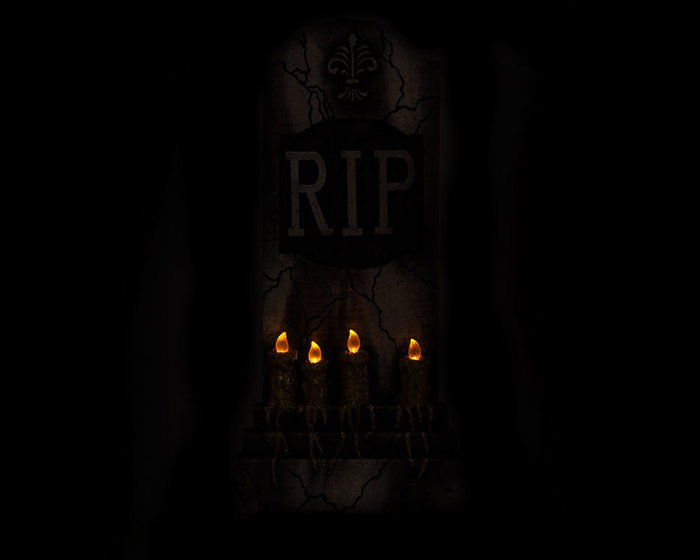 Lápida Decorativa Halloween Con Luz 93x42 cm para Jardín y Entrada de Casa Lápida Decorativa Halloween Con Luz 93x42 cm para Jardín y Entrada de Casa