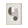 Cuadro Mix Tallado&Print 2/M Verde 52 X 3,50 X 72 cm (Set de 2)