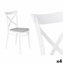 Silla Ibergarden Blanco Gris 4 Unidades