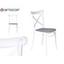 Silla Ibergarden Blanco Gris 4 Unidades