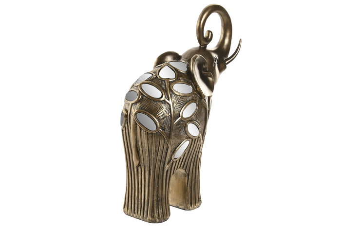 DKD Home Decor Figura de Elefante en Resina Color Bronce DKD Home Decor Figura de Elefante en Resina Color Bronce