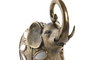 DKD Home Decor Figura de Elefante en Resina Color Bronce