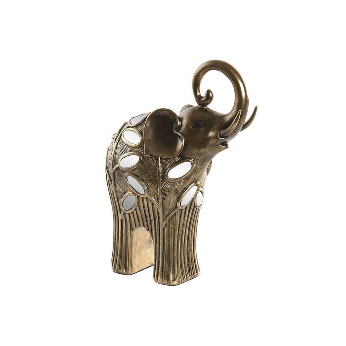 DKD Home Decor Figura de Elefante en Resina Color Bronce DKD Home Decor Figura de Elefante en Resina Color Bronce