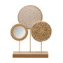 DKD Home Decor Decoración Madera Espejo 28x7x36 Natural