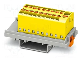 PHOENIX CONTACT PTFIX 4/18X1,5-NS35 YE Conector de carril push-in