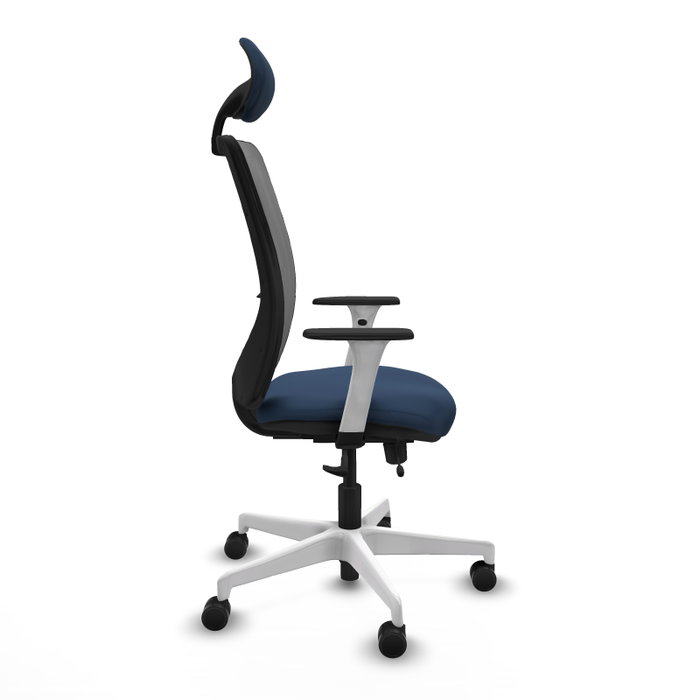 PIQUERAS Y CRESPO Silla de oficina Zulema Azul marino y Gris