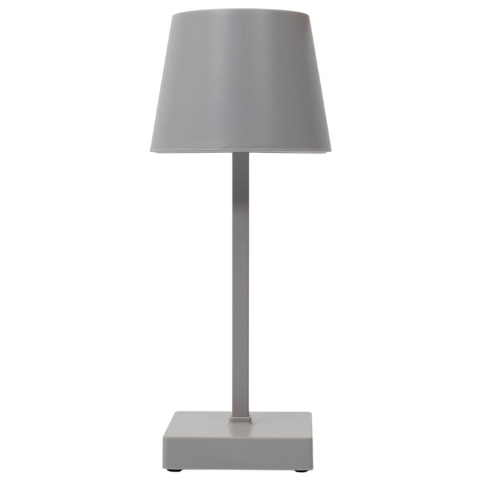 Home Deco Factory Lámpara LED Táctil Gris Plata con 3 Intensidades de Luz y 12 LED COB
