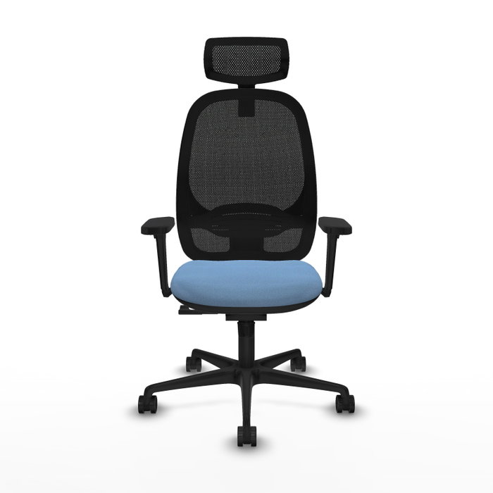 PIQUERAS Y CRESPO Silla de oficina Cilanco con mecanismo Sincro, Azul cielo y Negro PIQUERAS Y CRESPO Silla de oficina Cilanco con mecanismo Sincro, Azul cielo y Negro