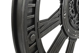 DKD Home Decor Reloj Pared Loft Plateado 7.5 x 117 x 117 cm Hierro