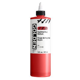 Golden High Flow Colores Acrílicos Rojo Naftol Medio 473 ml