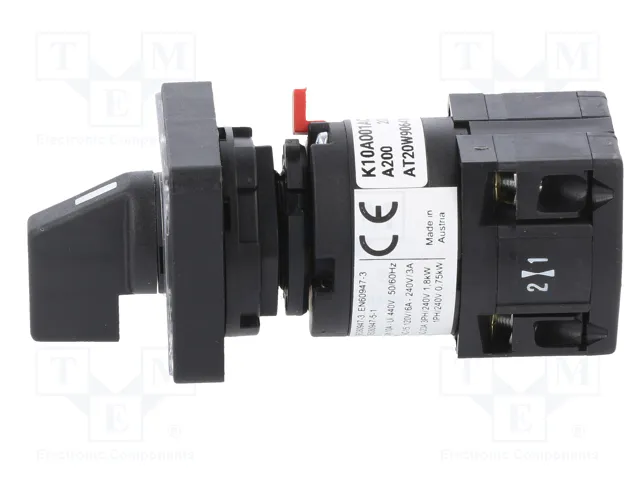 SCHNEIDER ELECTRIC Interruptor de leva 10A 0-1 gris y negro