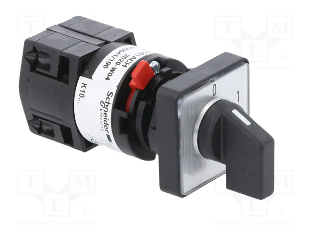 SCHNEIDER ELECTRIC Interruptor de leva 10A 0-1 gris y negro