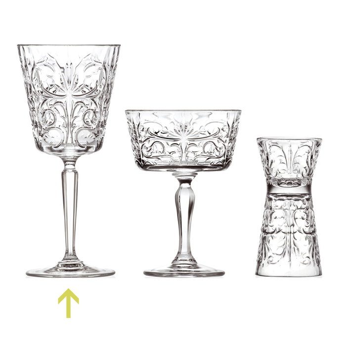 Rcr Cristalleria IT Copa 290 Ml Mm Tattoo LUXION eco-crystal glass (6 Unidades)