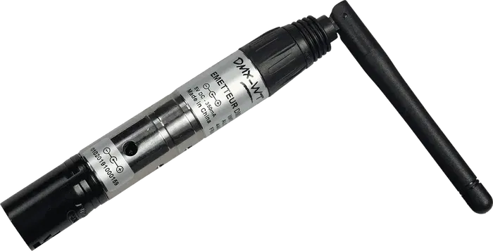 ALGAMLIGHT Emisor DMX Macho 3 Pines Inalámbrico 2.4 GHz Alcance hasta 400m