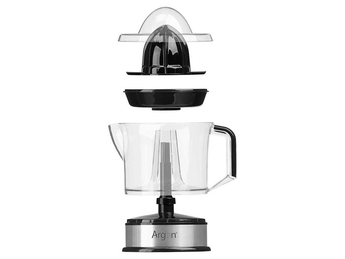 Argon Exprimidor de Acero Negro 40W - 19 x 20.5 x 14.2 cm (Set de 8)