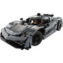 LEGO Technic 42173 Set de Construcción Hipercoche Koenigsegg Jesko Absolut Gris, Maqueta de Coches de Juguete con Motor V8 Móvil, Para +10 Años