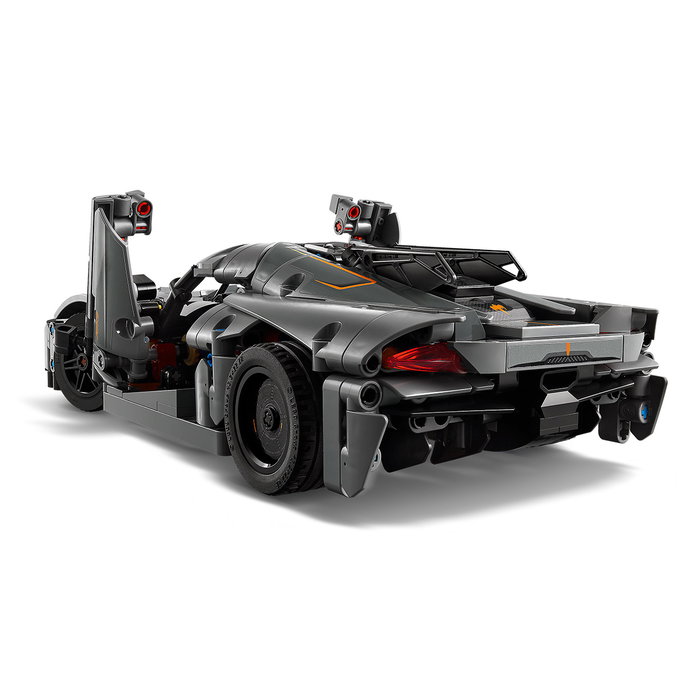 LEGO Technic 42173 Set de Construcción Hipercoche Koenigsegg Jesko Absolut Gris, Maqueta de Coches de Juguete con Motor V8 Móvil, Para +10 Años