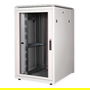 ROLINE 26.21.0054 Bastidor Rack de Red 19 Pulgadas 26U 800x1000 BxT, 600kg Capacidad, Puerta de Vidrio Gris, Acero, Patas Ajustables