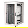 ROLINE 26.21.0054 Bastidor Rack de Red 19 Pulgadas 26U 800x1000 BxT, 600kg Capacidad, Puerta de Vidrio Gris, Acero, Patas Ajustables