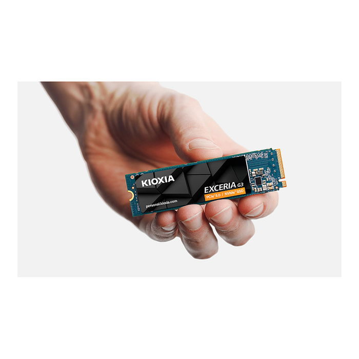 Kioxia Exceria G3 LVC10Z002TG8 SSD 2TB M.2 NVMe PCIe 5.0 x4 QLC - Velocidades de lectura 10000 MB/s y escritura 9600 MB/s, Factor de forma 2280 Kioxia Exceria G3 LVC10Z002TG8 SSD 2TB M.2 NVMe PCIe 5.0 x4 QLC - Velocidades de lectura 10000 MB/s y escritura 9600 MB/s, Factor de forma 2280